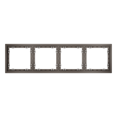 Рамка пластиковая Voltum S70 на 4 пост, (капучино) VLS100414