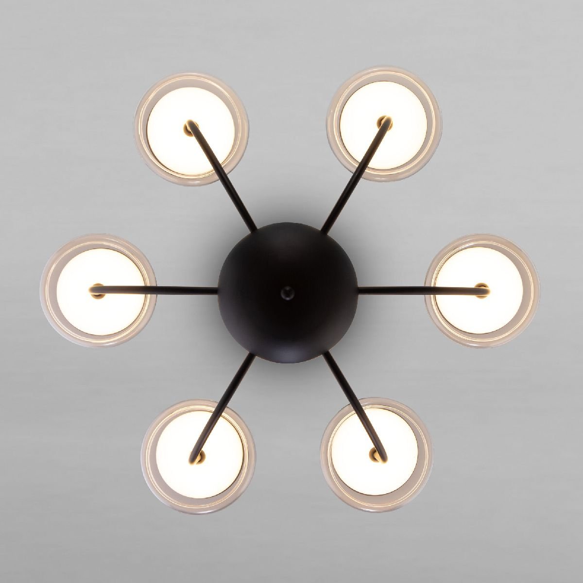 Люстра на штанге Eurosvet Fungo 50388 LED черный a068861