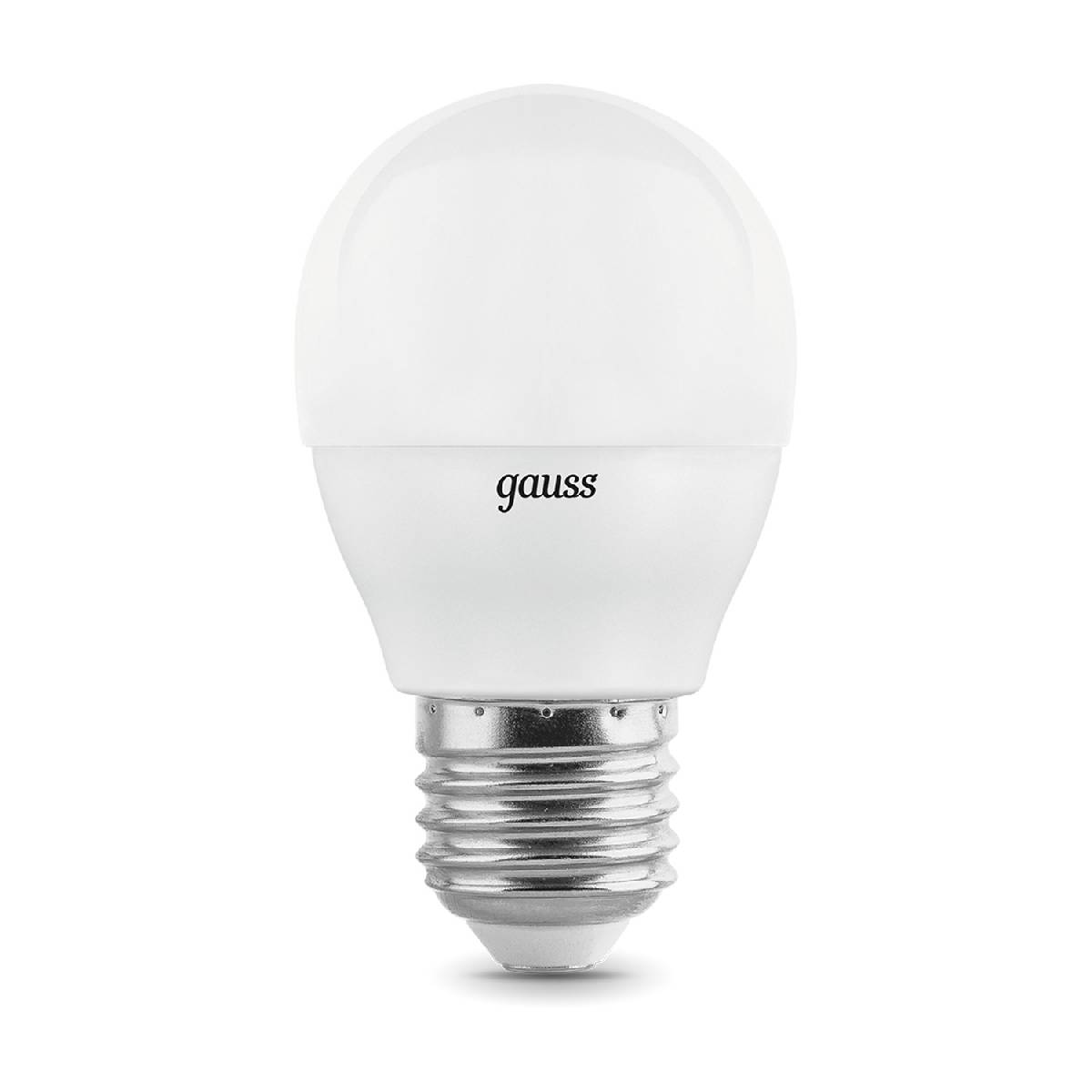 Лампа светодиодная Gauss E27 7W 4100K матовая 53227T