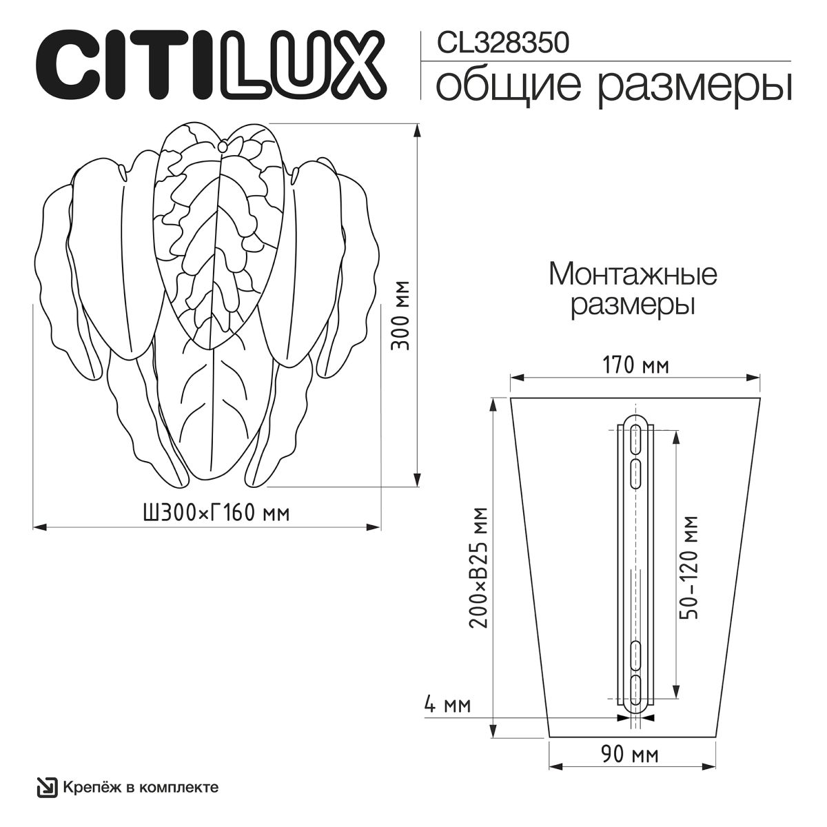 Настенный светильник Citilux Hasienda CL328350