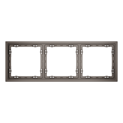 Рамка пластиковая Voltum S70 на 3 пост, (капучино) VLS100314