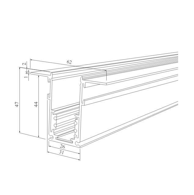 Трековый светодиодный светильник Elektrostandard Slim Magnetic 85007/01 4690389178931