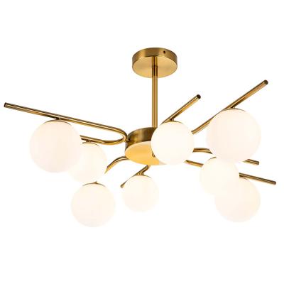 Люстра на штанге Escada Sphere 642/8P Brass Люстра на штанге Escada Sphere 642/8P Brass