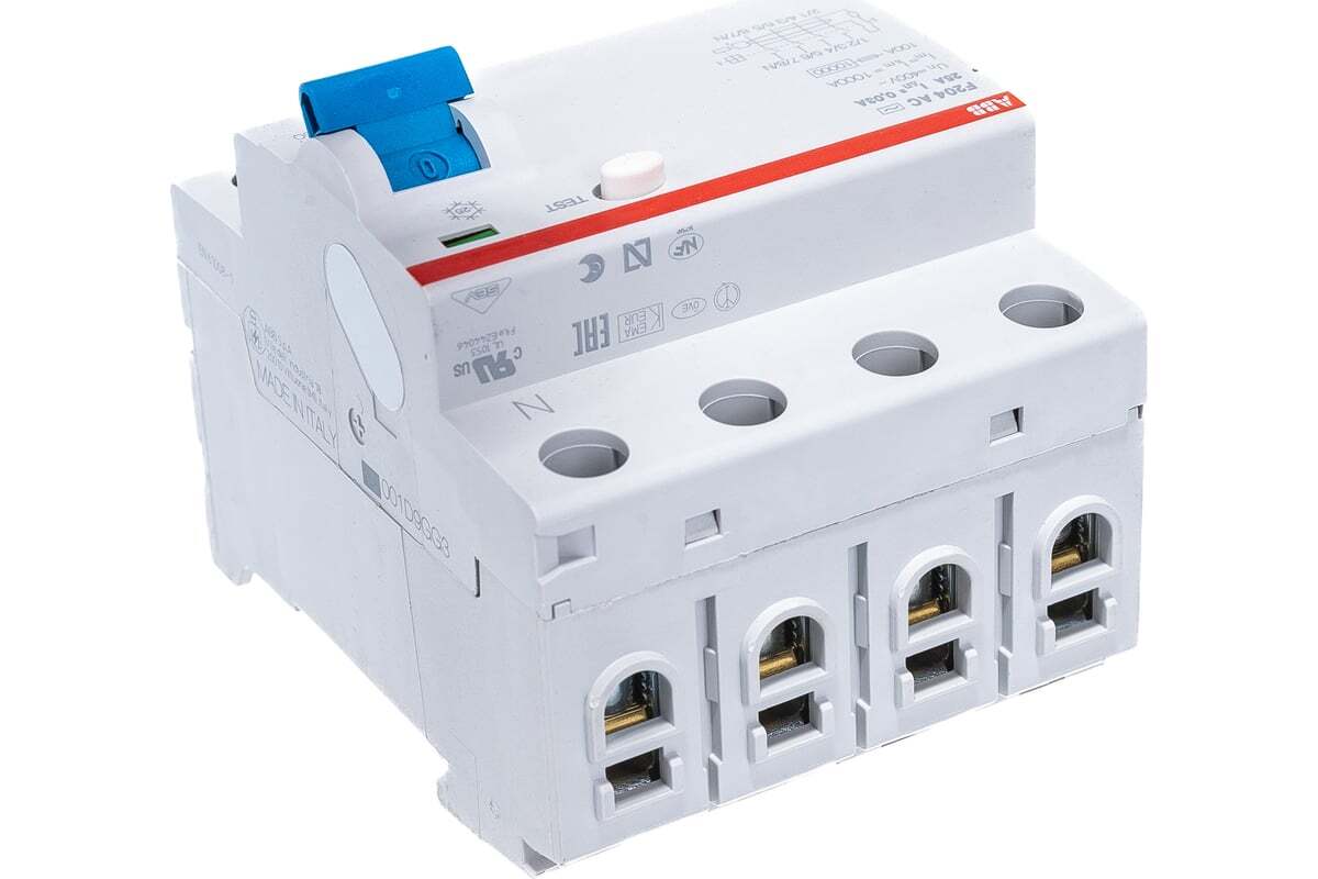 УЗО ABB F204 4P 25A 30mA AC