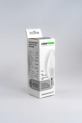 Светодиодная лампа LEDS POWER C37 E14 8Вт 4000К 006697