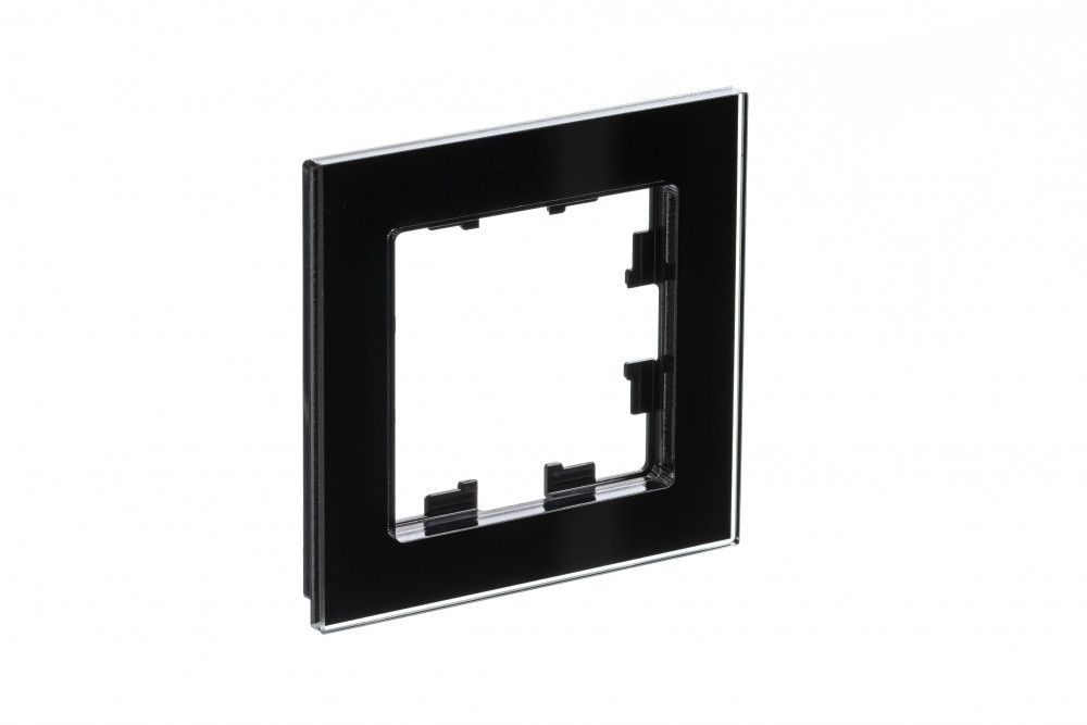 Рамка 1-постовая Systeme Electric AtlasDesign Nature, стекло черный ATN321001