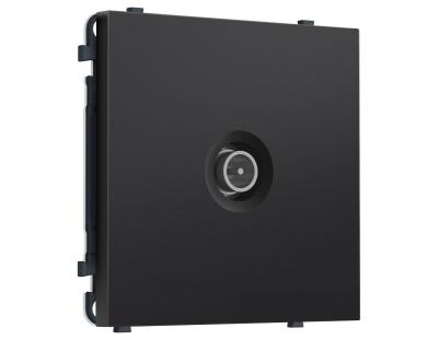 Комплект механизма TV розетки оконечной экранированной SIGMA Черный матовый 5-1000MHz 3dB QUANT PRO Ambrella Volt MS813005 (SP8130, PR199)