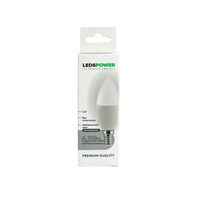 Светодиодная лампа LEDS POWER C37 E14 6,5Вт 4000К диммируемая 006703