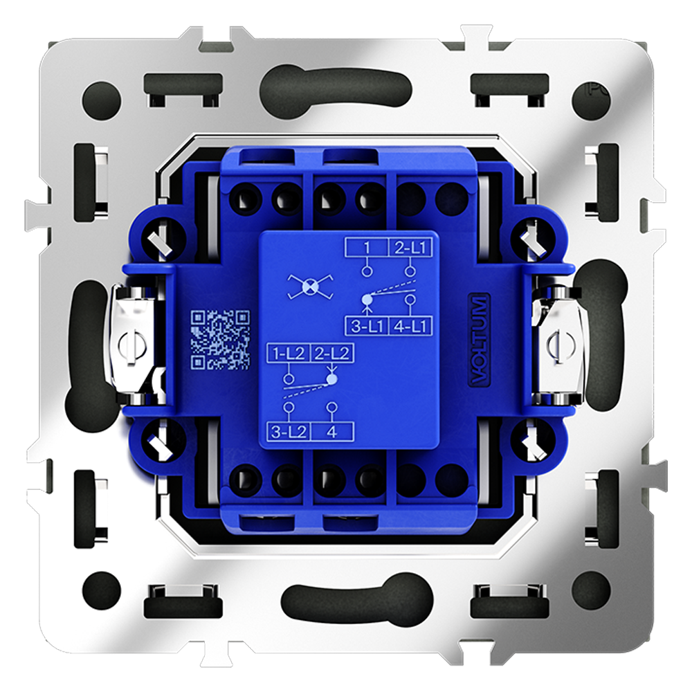 Перекрестный переключатель одноклавишный Voltum S70 VLS010507