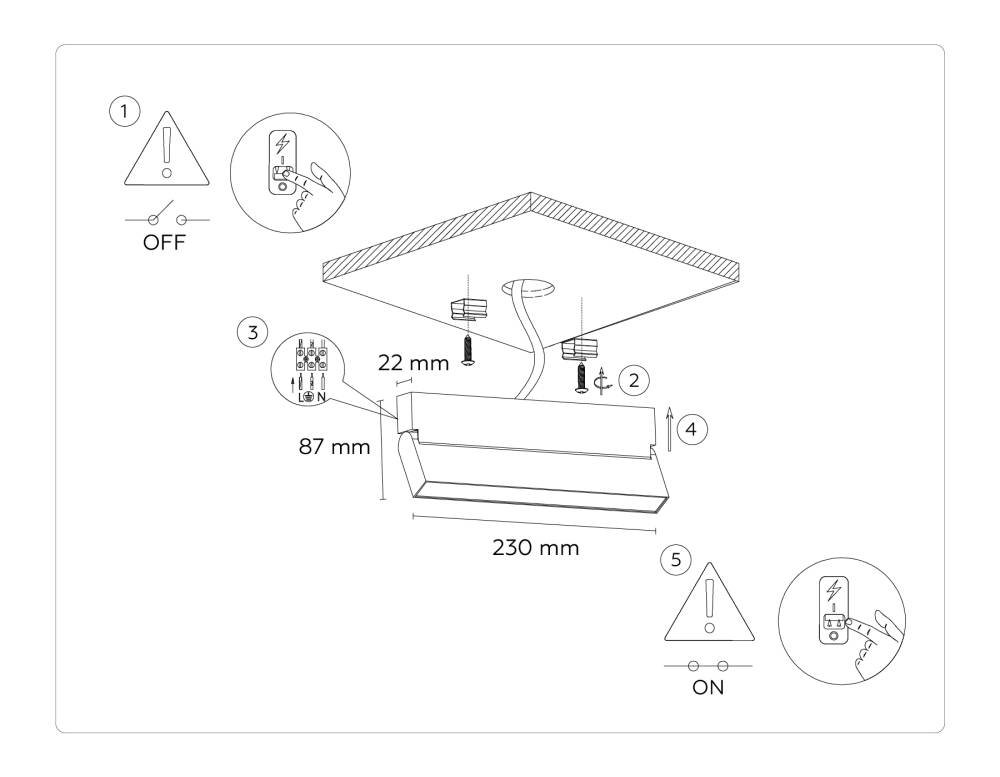 Настенно-потолочный светильник Ambrella Light Move TA1821