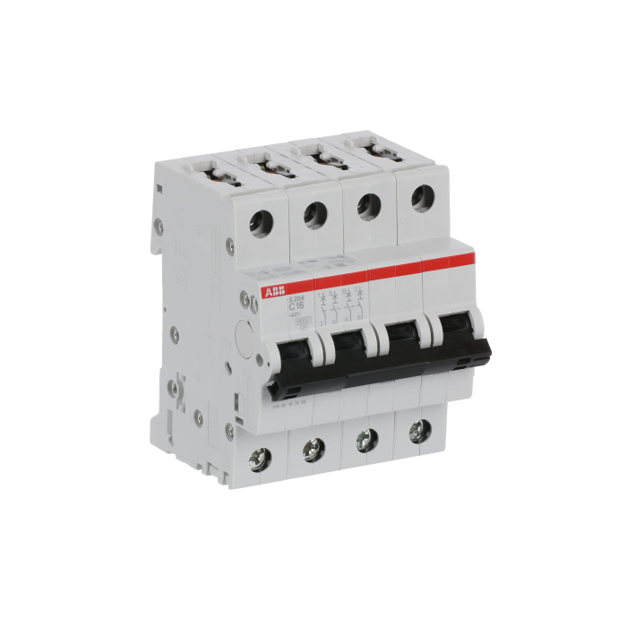 Автоматический выключатель ABB S204 4-полюсный C16 6кА