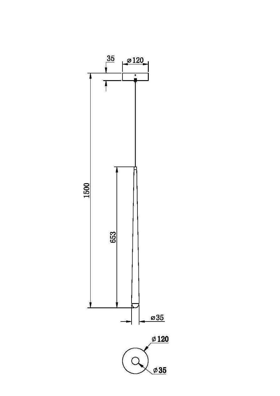 Подвесной светодиодный светильник Maytoni Cascade MOD132PL-L6BSK