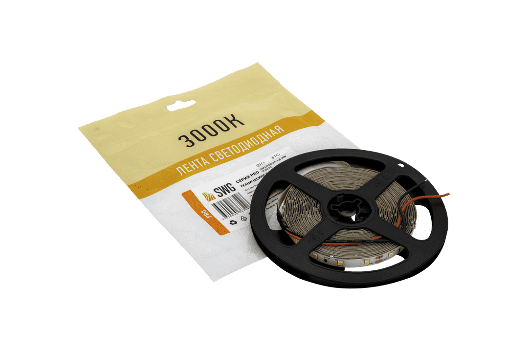 Светодиодная лента SWG SWG2P60-24-4.8-WW 005272