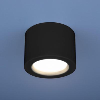 Потолочный светодиодный светильник Elektrostandard DLR026 6W 4200K черный матовый 4690389120688