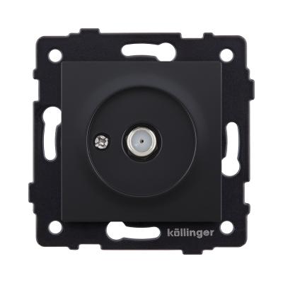 Розетка спутниковая SAT, черный матовый Kollinger REA-020BM для Aspekt, Eleganz, Reflex