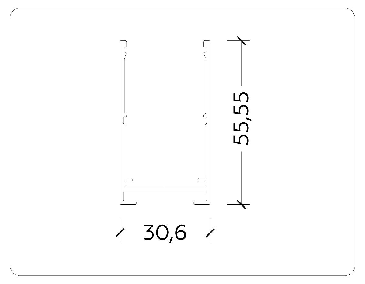 Шинопровод накладной Ambrella Light Magnetic 220V GL1003