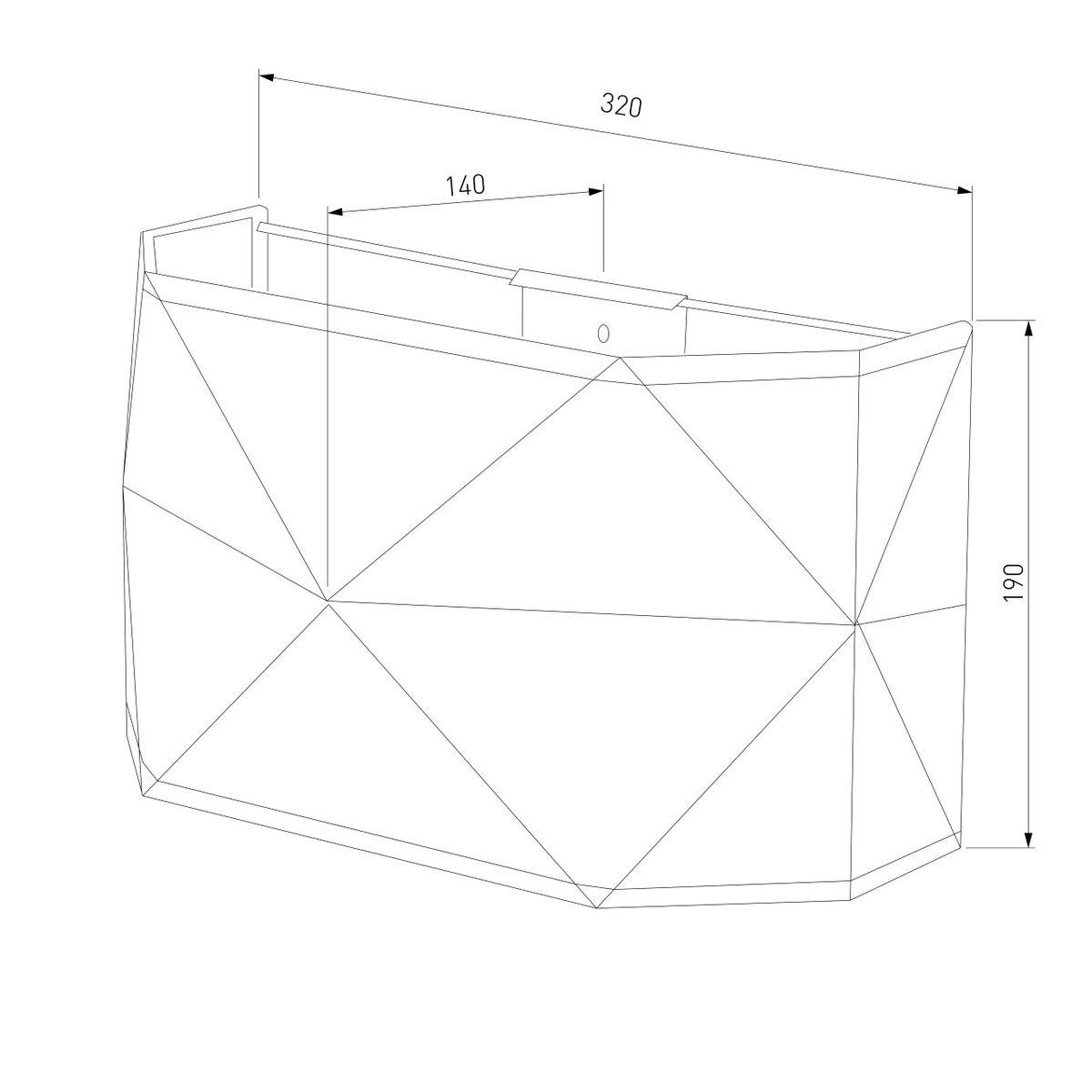 Настенный светильник TK Lighting 3317 Kantoor Graphite