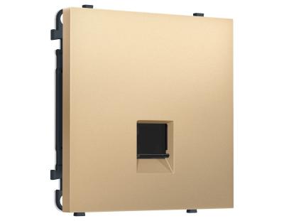 Комплект механизма компьютерной розетки SIGMA Золото Мягкое касание RJ-45 Ambrella Volt MS892010 (SP8920, PR188)