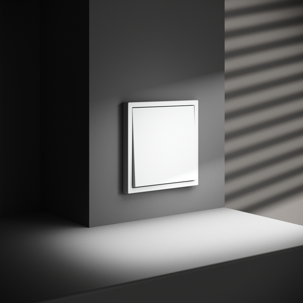 Проходной переключатель одноклавишный Voltum S70 VLS010302