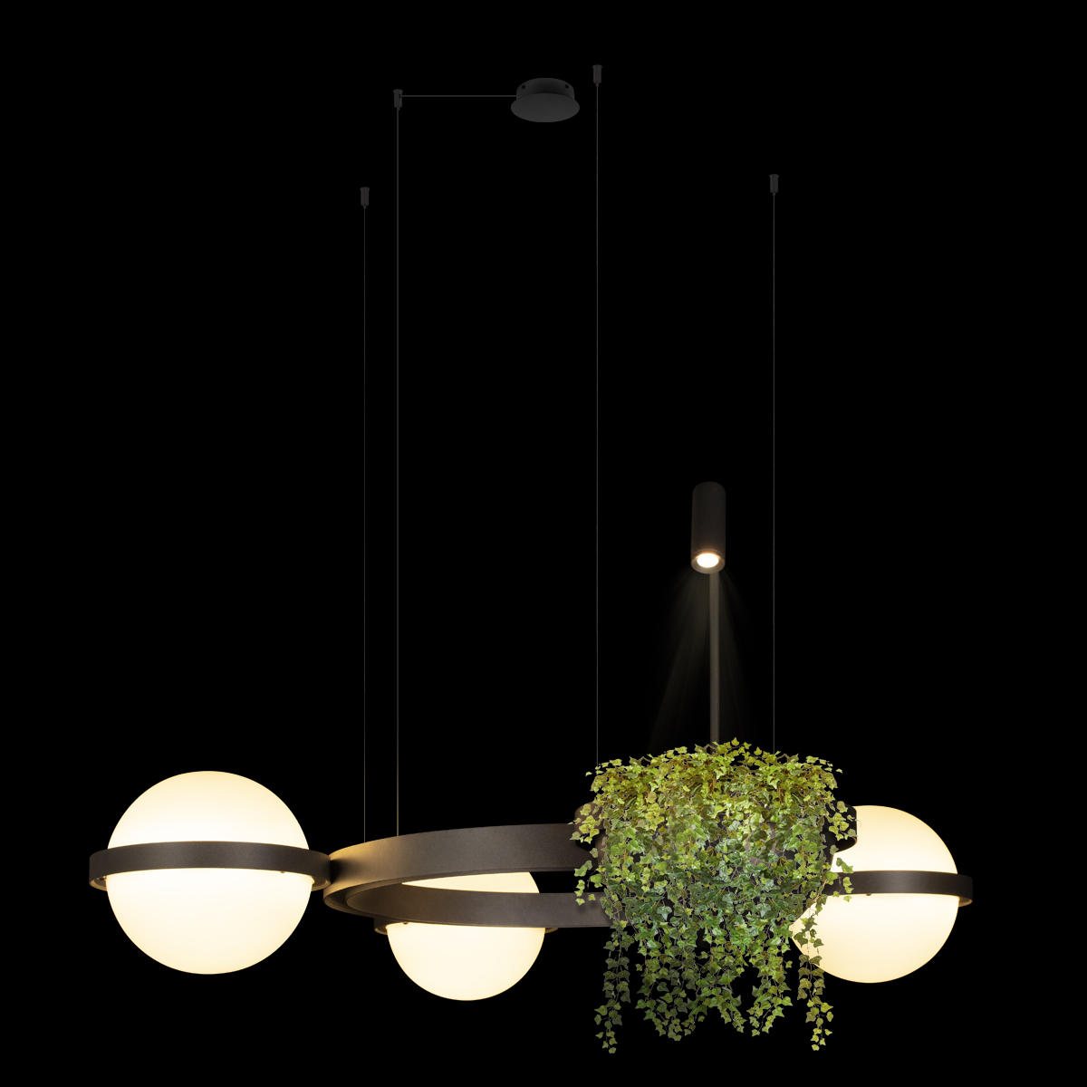 Подвесная люстра Loft IT Jardin 10121/3 Dark grey