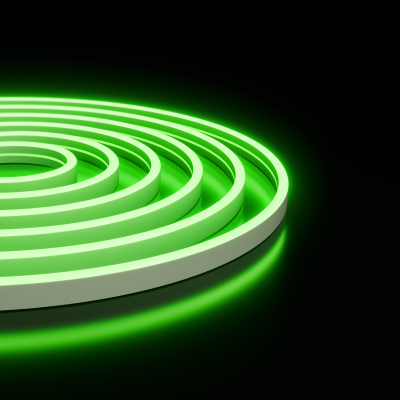 Светодиодный неон Apeyron 24В, 10Вт/м, зеленый smd 2835 120д/м, PCB 8мм, 6х12мм, 5м, IP65 17-306