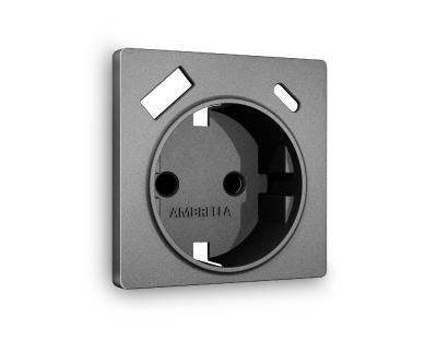 Лицевая панель для розетки с/з со шторками 2USB A+C Ambrella Volt Alfa AP6600 Лицевая панель для розетки с/з со шторками 2USB A+C Ambrella Volt Alfa AP6600