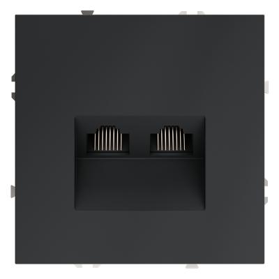 Розетка компьютерная двойная Voltum S70 VLS060207