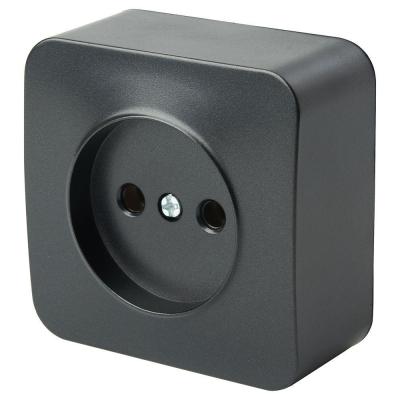 Розетка 2P Stekker София черный матовый MST10-11-05 49485 Розетка 2P Stekker София черный матовый MST10-11-05 49485