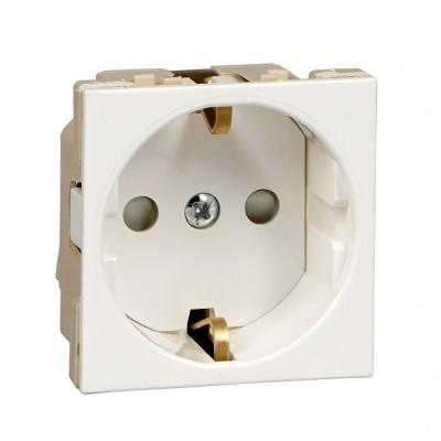 Розетка В45 СУ с ЗК для каб. кан. бел. RAL9010 Systeme Electric RN16-113-BE