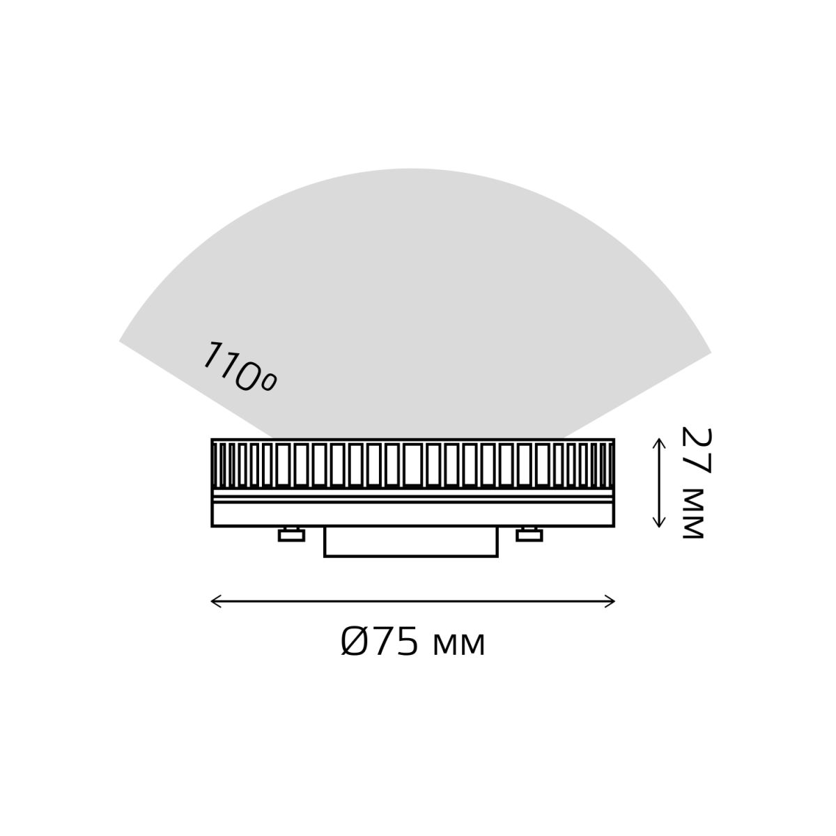 Лампа светодиодная Gauss Elementary GX53 12W 4100K (5 шт.) 84822V