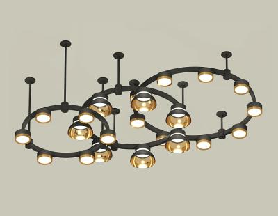 Комплект подвесного светильника Ambrella Light Techno Ring XR92222001 (A9222, A9227, C9233, C9242, C9238, C9232, N8145, N8124)