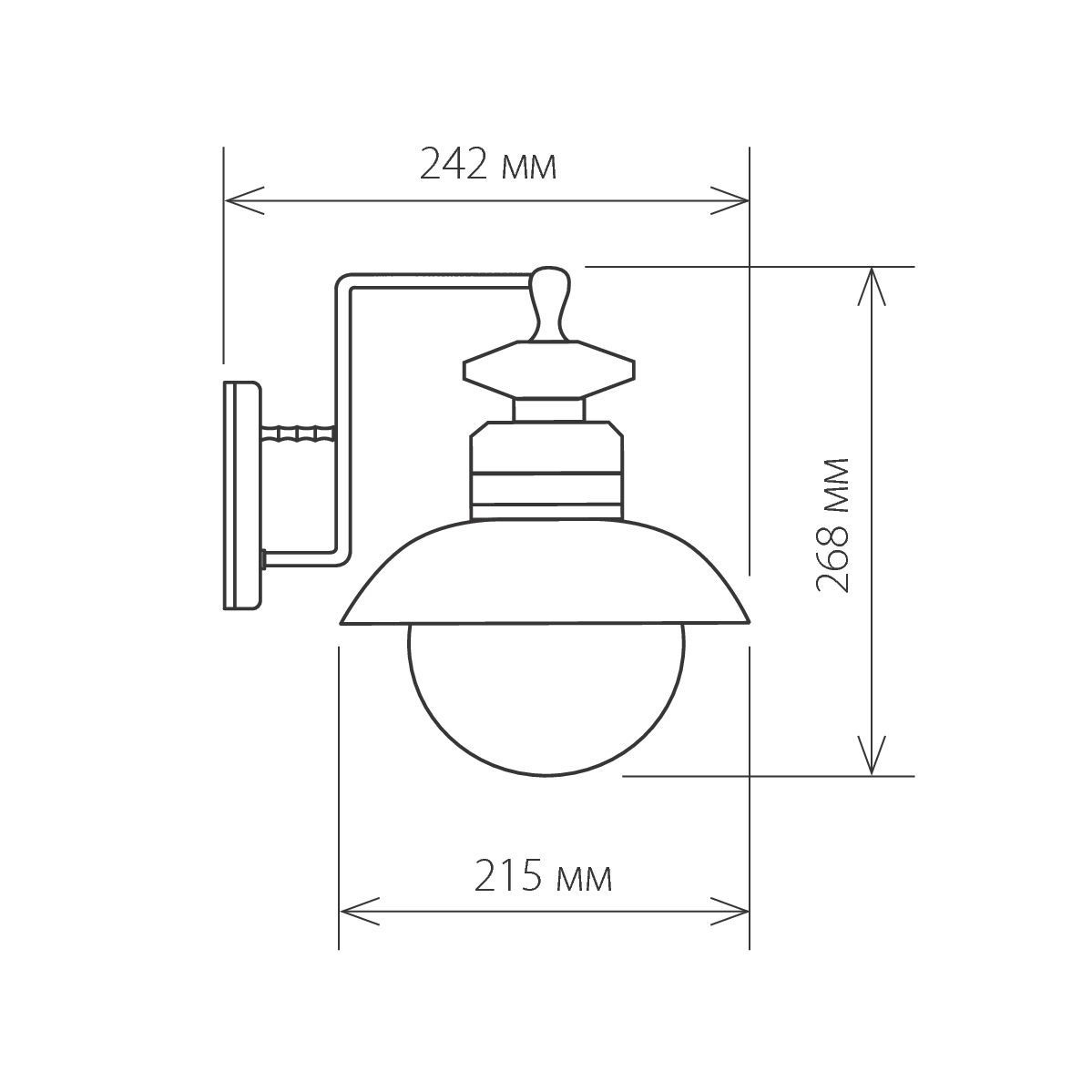 Уличный настенный cветильник Elektrostandard Talli D GL 3002D черный 4690389106576