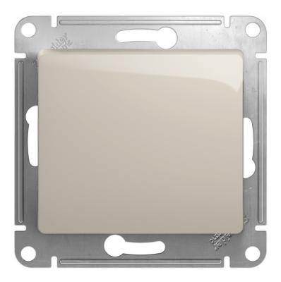 Кнопка нажимная, сх.1, 10AX Systeme Electric Glossa Молочный GSL000915