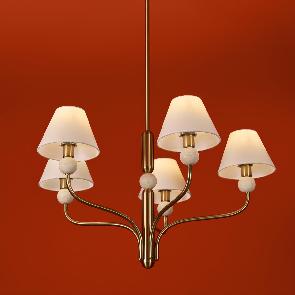 Люстра на штанге Freya Aurelia FR2058PL-05BS