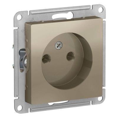 Розетка б/з, 16А, механизм Systeme Electric AtlasDesign Шампань ATN000541