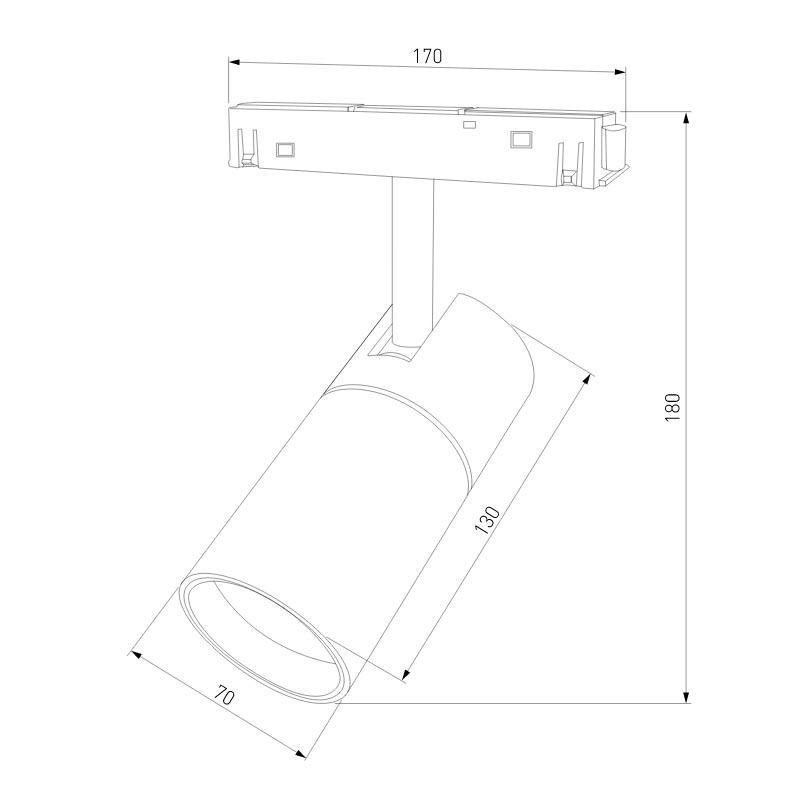 Трековый светодиодный светильник Elektrostandard Slim Magnetic 85013/01 4690389178894