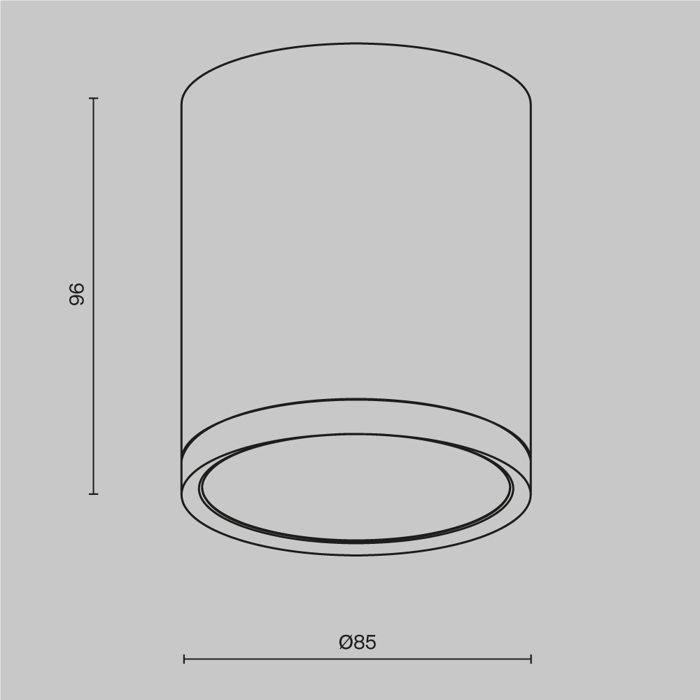 Потолочный светильник Maytoni Technical Hoop C086CM-GX53-MRD-BG