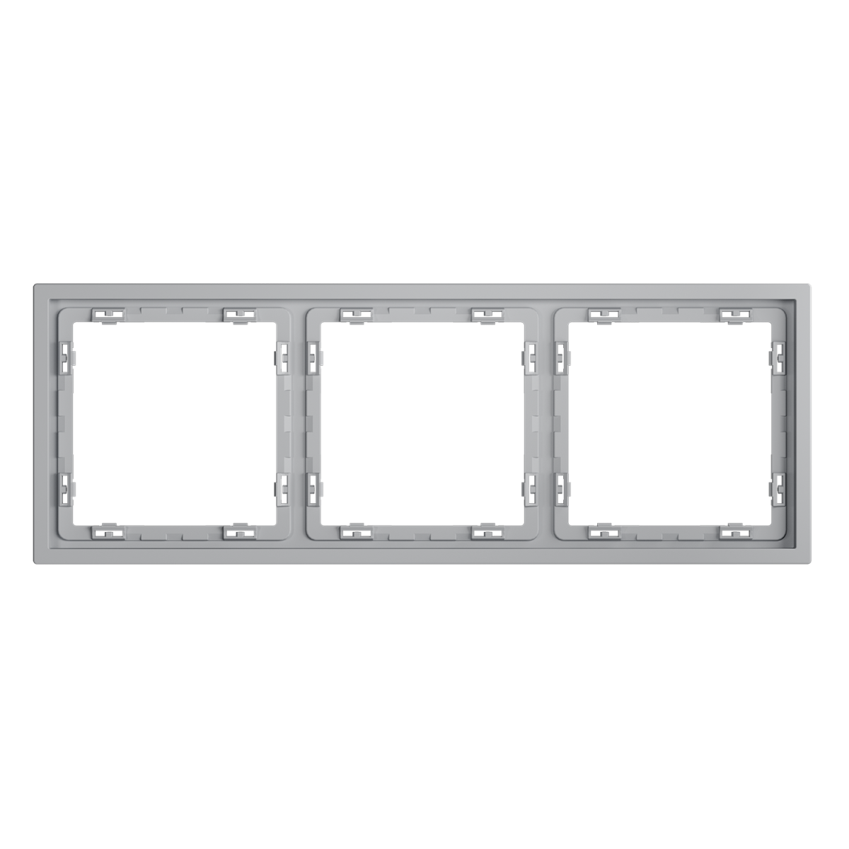 Рамка пластиковая Voltum S70 на 3 поста, (серый) VLS100316