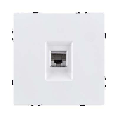 Розетка Ethernet RJ45 Cat.6, белый матовый Kollinger Eclipse EC-017WH
