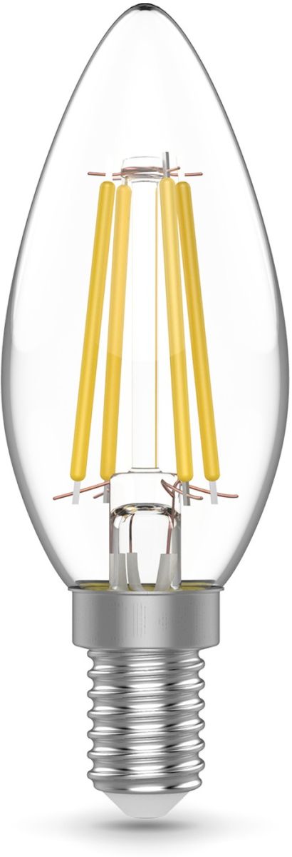 Светодиодная филаментная лампа Gauss Basic Filament E14 4W 4000K свеча 50312242