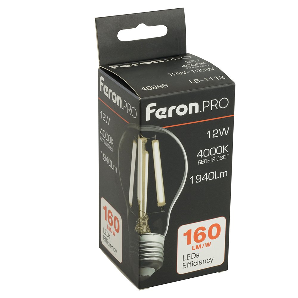 Светодиодная лампа Feron LB-1112 E27 12W 4000K 48896