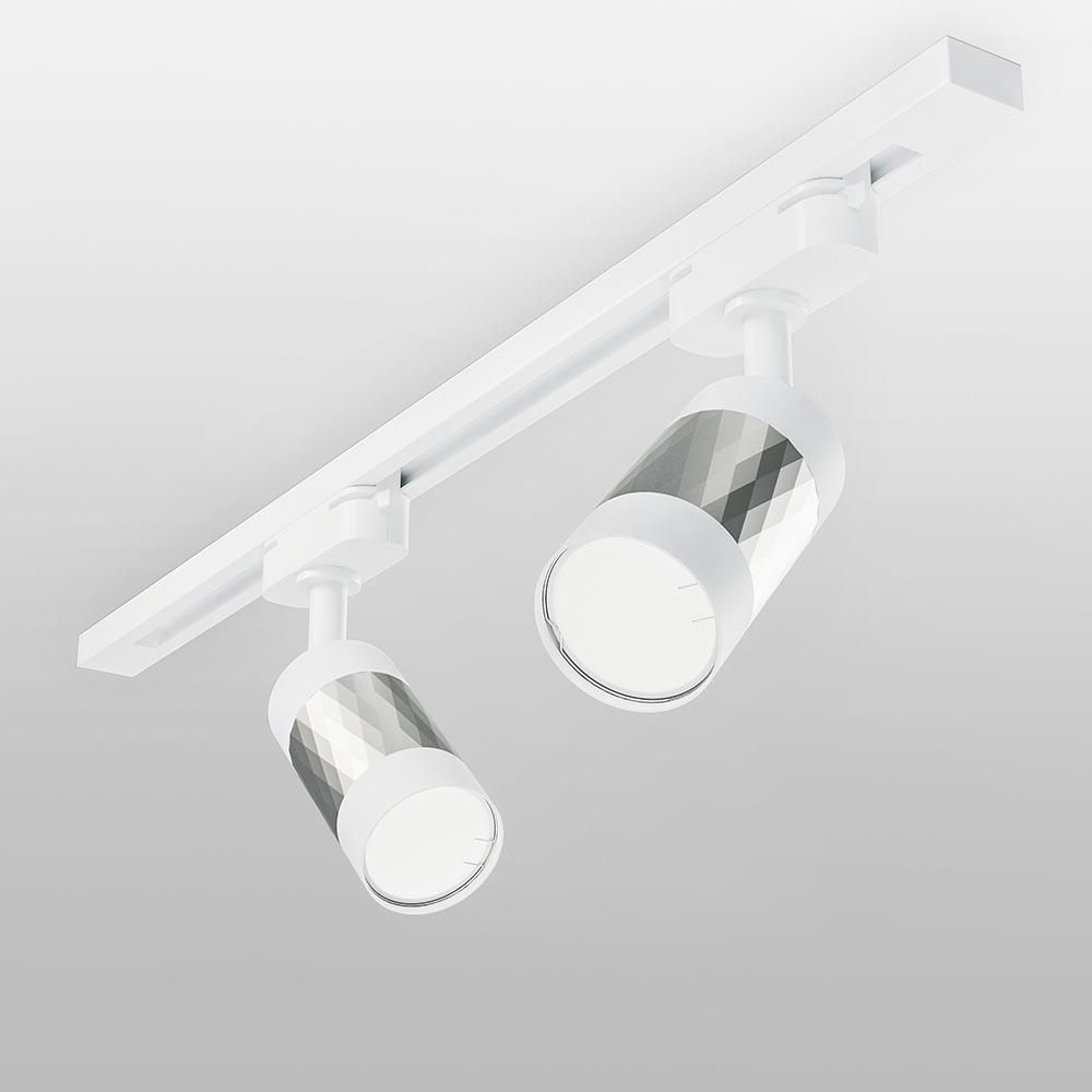 Трековый светильник Elektrostandard Mizar GU10 MRL 1007 белый/серебро 4690389148033