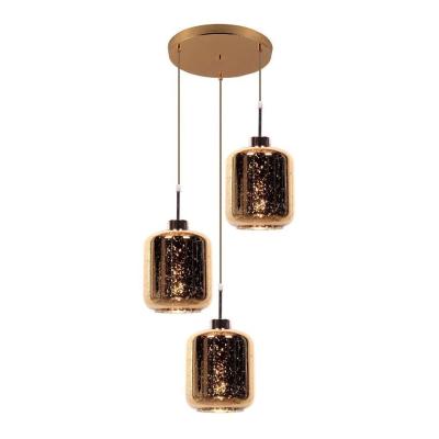 Подвесная люстра Lumina Deco Alacosmo LDP 6811-3 RD GD Подвесная люстра Lumina Deco Alacosmo LDP 6811-3 RD GD