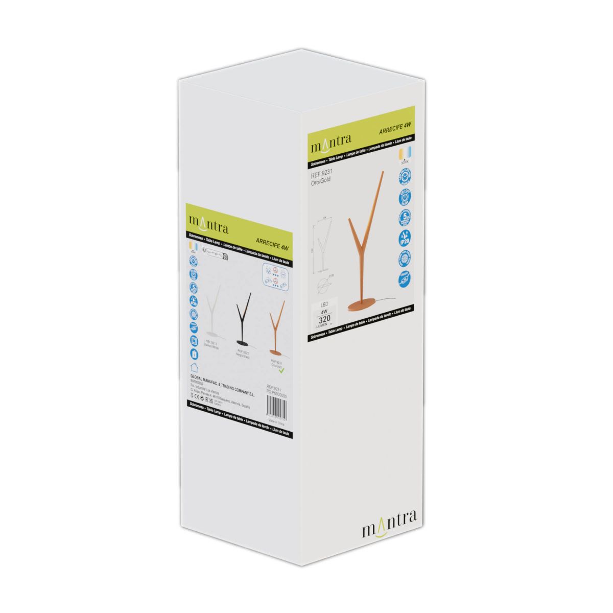 Настольная лампа Mantra Arrecife 9231