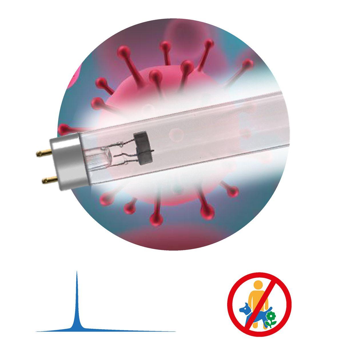 Лампа ультрафиолетовая бактерицидная ЭРА UV-С ДБ 30 Т8 G13 Б0048973