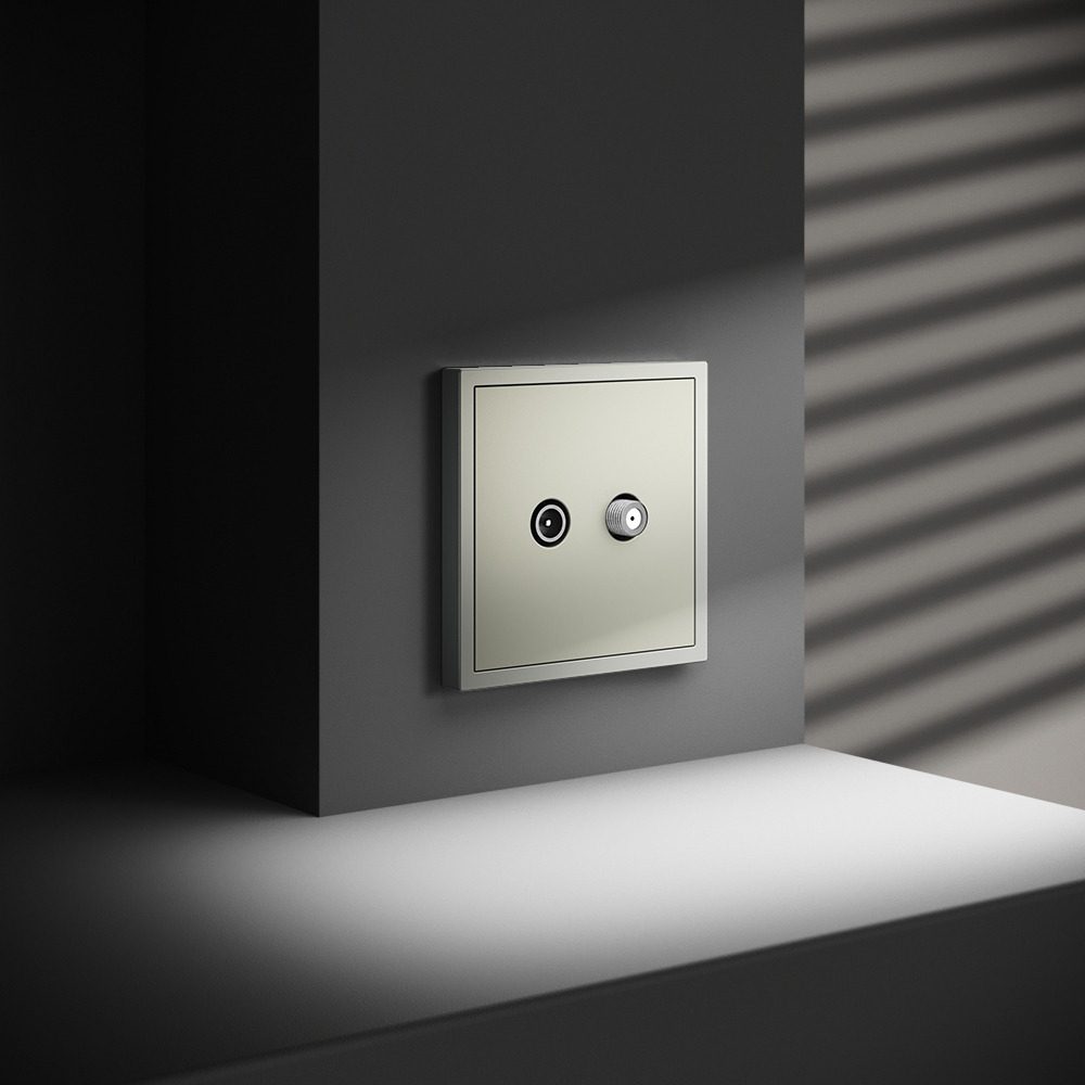 Розетка телевизионная Voltum S70 VLS060405