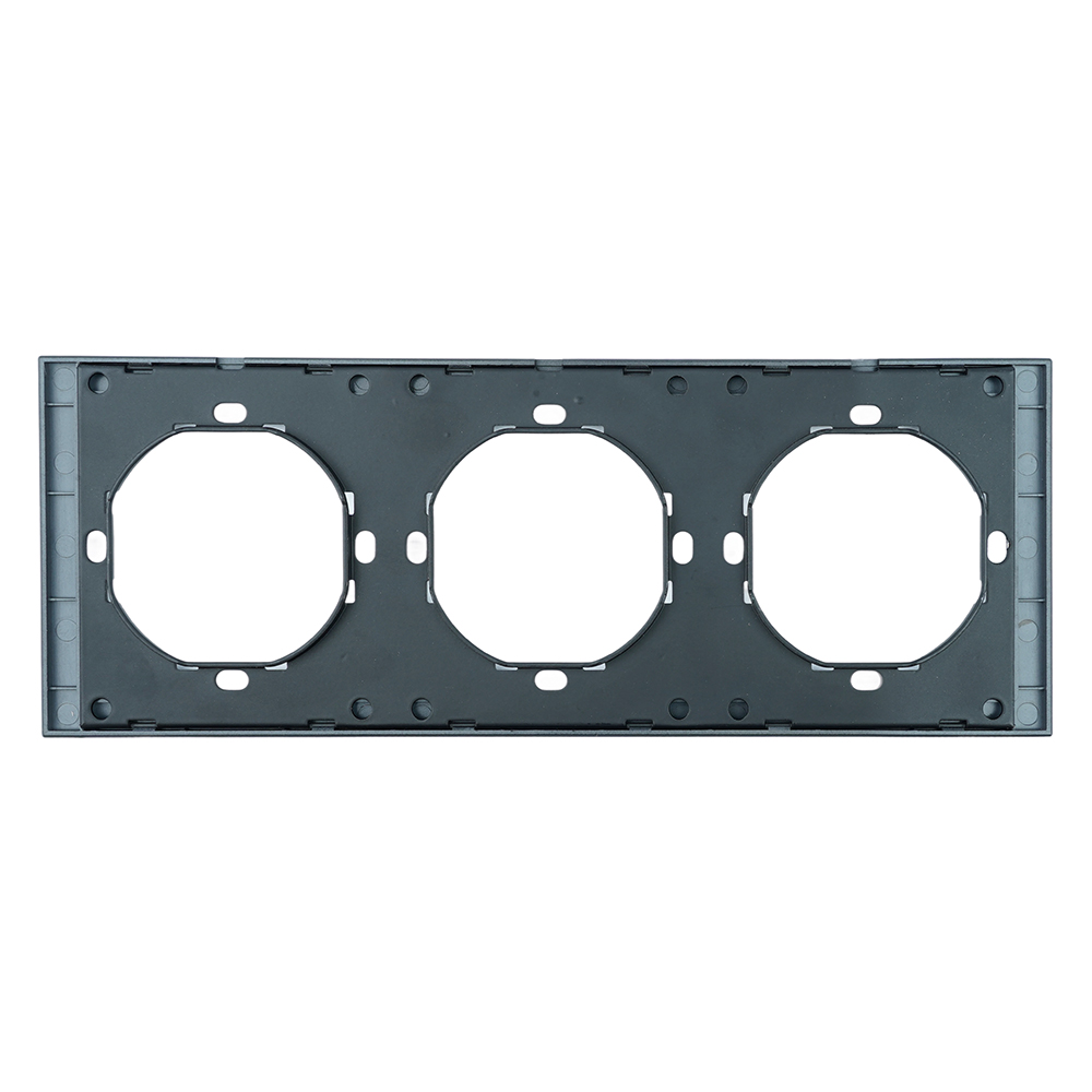 Рамка 3-местная Stekker Мия PFR00-3003-05 черный бархат 50463