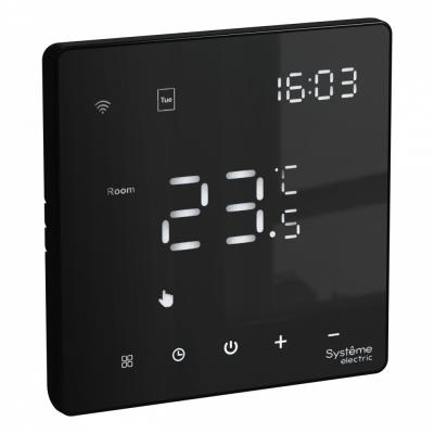 Термостат программируемый с Wi-Fi для электрического теплого пола, 16 А, моноблочный Systeme Electric ArtGallery GAL001038