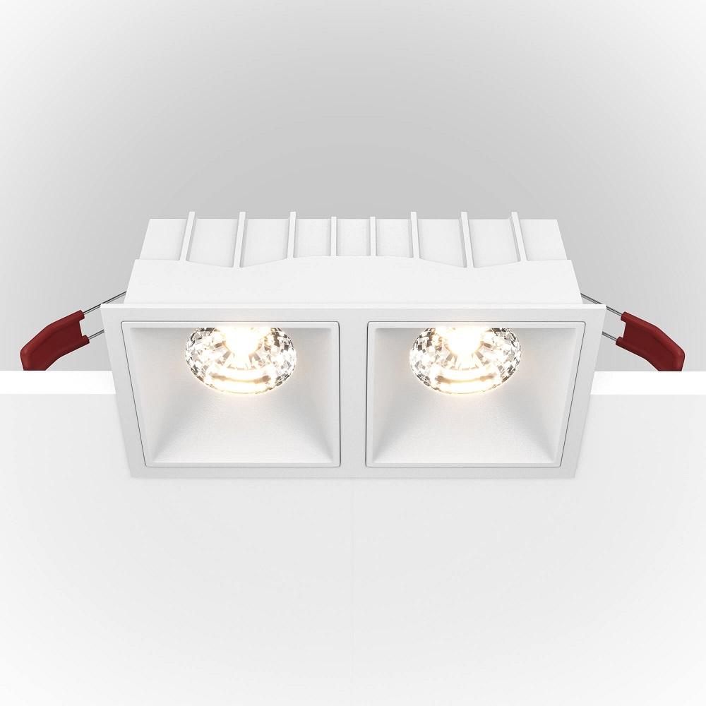 Встраиваемый светильник Maytoni Alfa LED DL043-02-15W3K-SQ-W