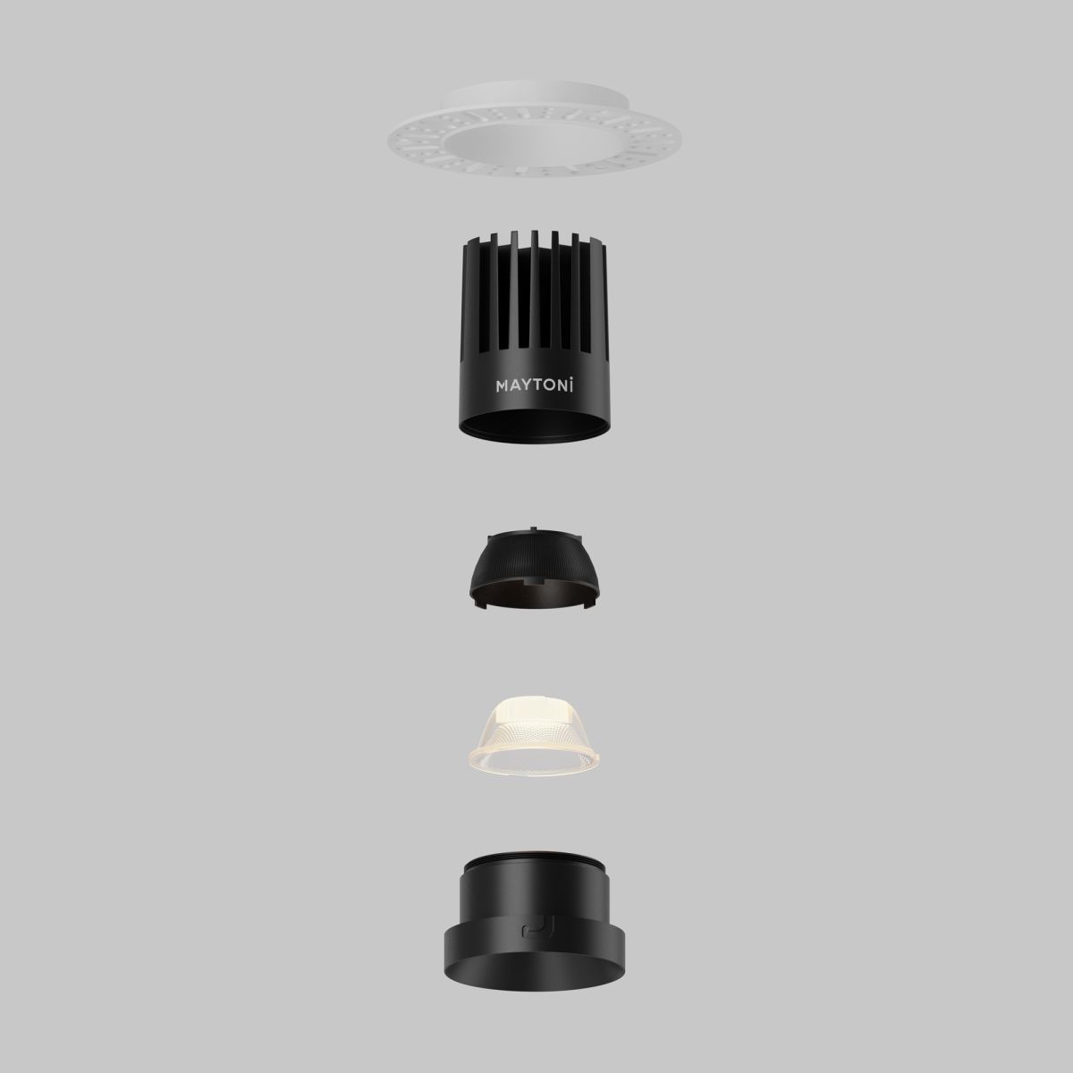 Встраиваемый светильник Maytoni Dip DL121-15W-2.7K-TRS-B